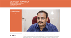 Desktop Screenshot of drbobbykmathew.com